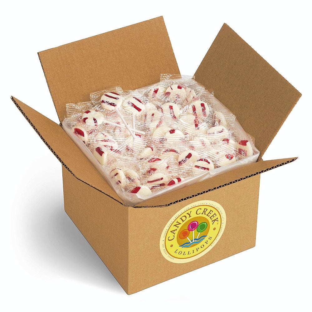 Zany Cane Peppermint Lollipops, Bulk 4 lb. Carton – candycreek.com