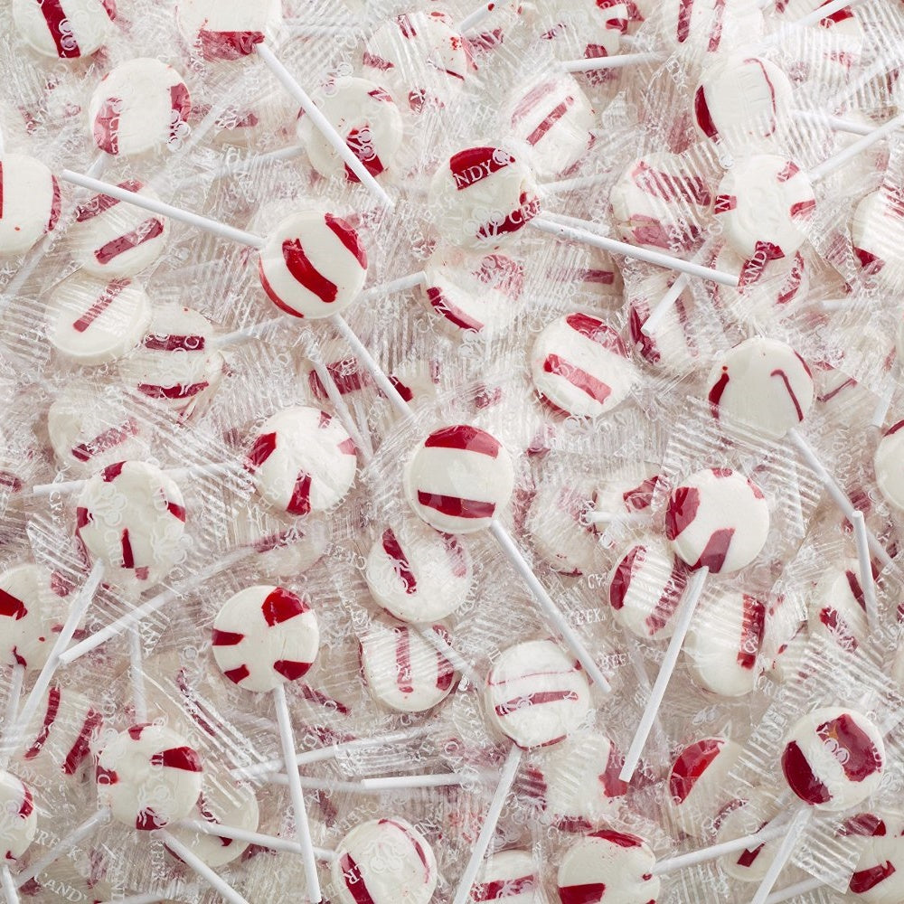 Zany Cane Peppermint Lollipops, Bulk 5 Lb. Carton – Candycreek.com