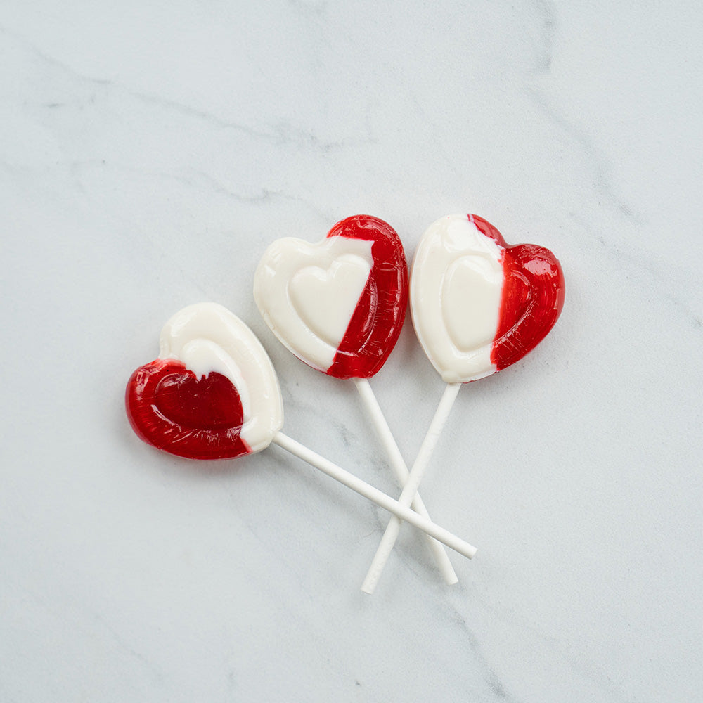Heart Lollipops, Bulk 5lb Carton